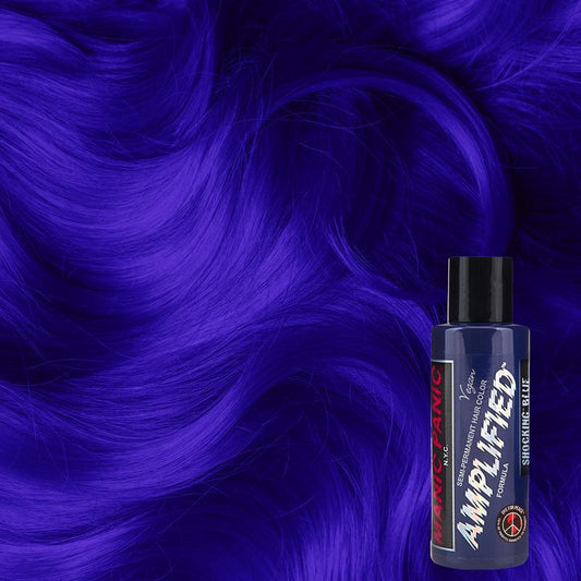 Manic Panic Shocking Blue 118ml Amplified™ Squeeze Bottle Formula Hair Color